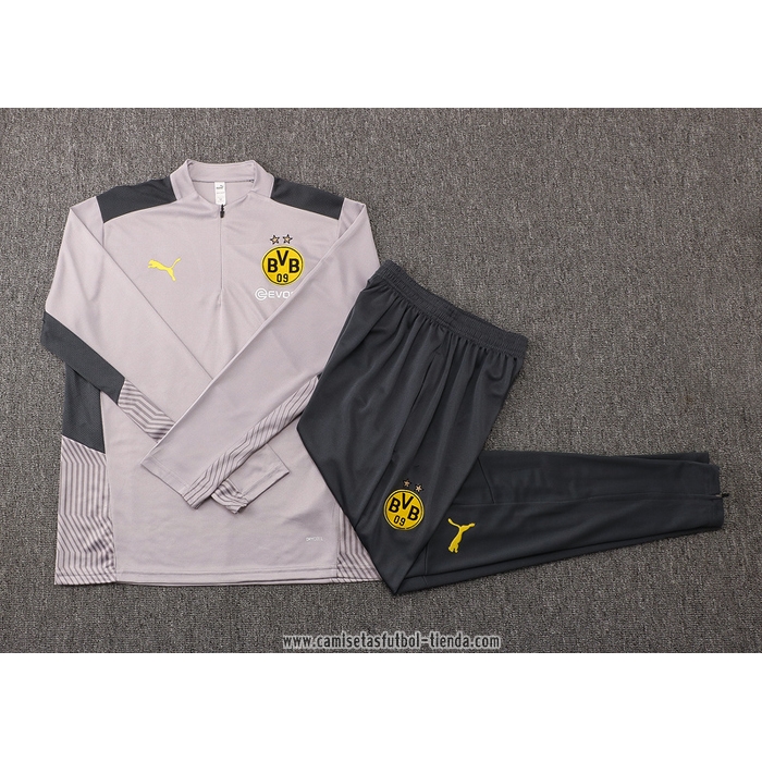 Chandal de Sudadera del Borussia Dortmund 2021 2022 Gris